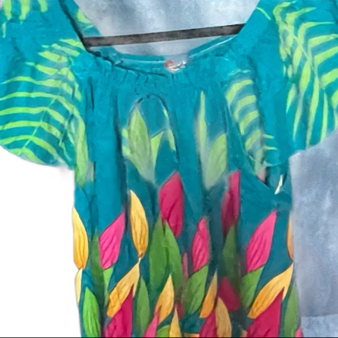 Beautiful printed midi dress Homewear off shoulder
Summer plus size 18/20uk