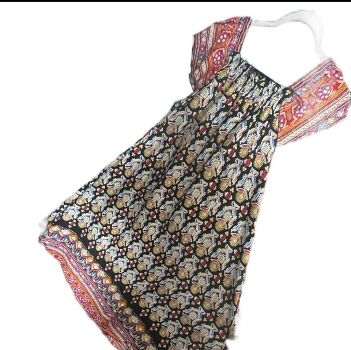Beautiful printed midi dress Homewear off shoulder
Summer plus size 18/20uk