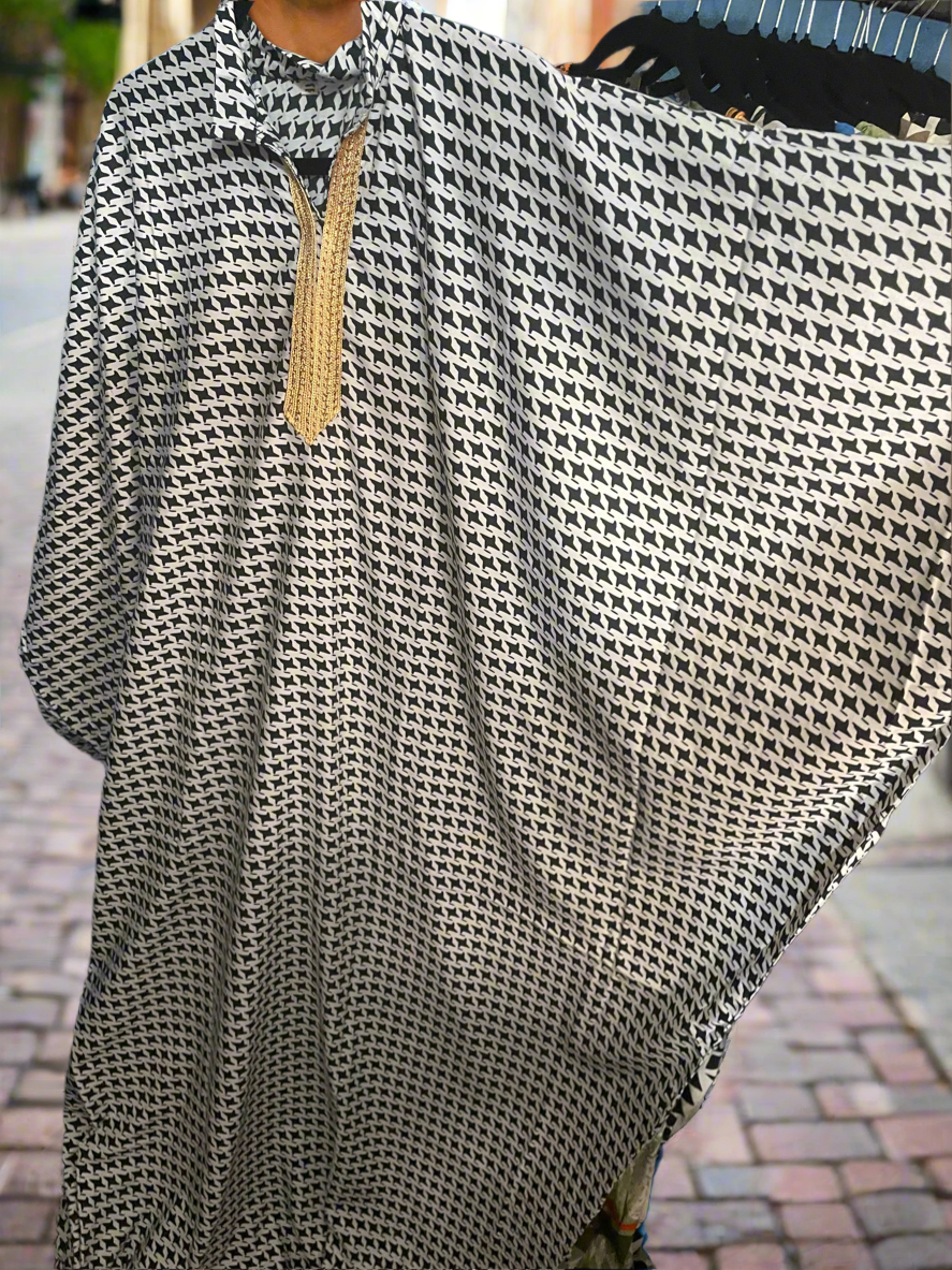 Kaftan loose dots print mix colours