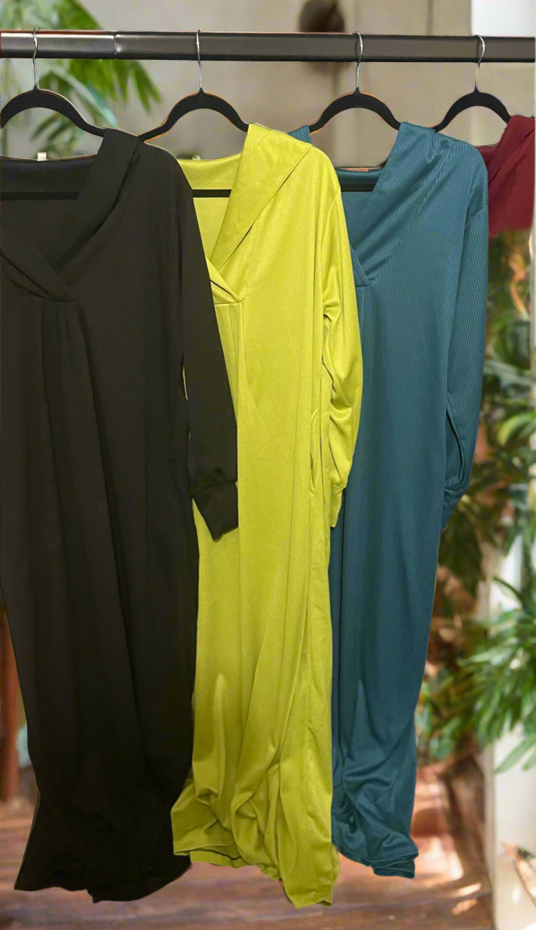 Traditional hooded Jalabiya with pockets belted stretching dress maxi